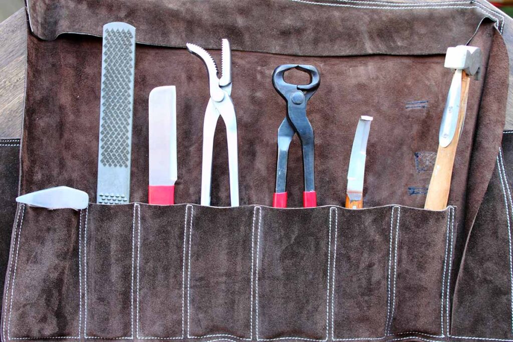 farrier tools for horse hooves